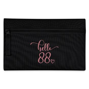 Hallo 88. - Süßes Geschenk zum 88. Geburtstag für Frauen - Federtasche - Schwarz - Vorne