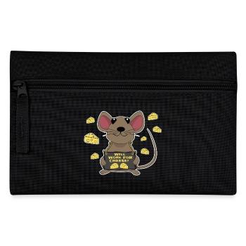 Drôle de fromage de souris - Trousse - noir - Devant