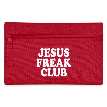 Jesus freak club - Pencil Case - red - Front