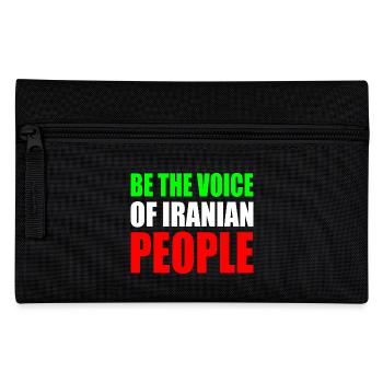 Be the voice of iranian people - Pencil Case - black - Front