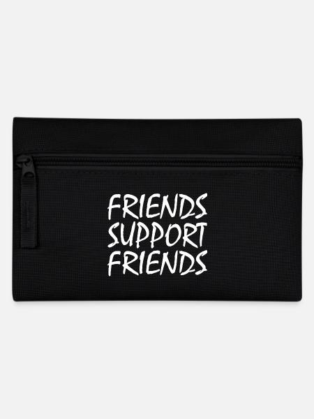 friends supporting friends - Federtasche - Schwarz