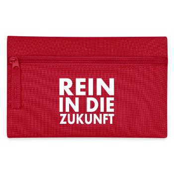 Rein in die zukunft - Federtasche - Rot - Vorne