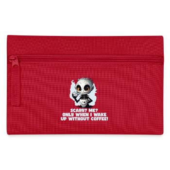 Café Morning Muffle Employé disant T-shirt amusant - Trousse - rouge - Devant