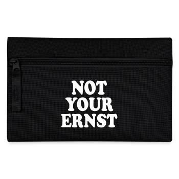 Not your ernst - Federtasche - Schwarz - Vorne