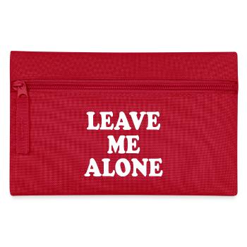 Leave me alone - Federtasche - Rot - Vorne