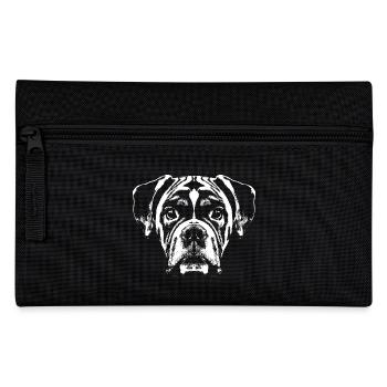 Boxer / head / dog / graphic / white - Pencil Case - black - Front