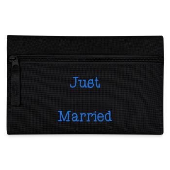 ICH HABE GERADE GEHEIRATET. Junggesellinnenabschied. VALENTINSTAG. PAAR - Federtasche - Schwarz - Vorne