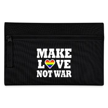 Make love not war - Trousse - noir - Devant