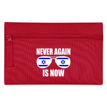 Never again is now - Federtasche - Rot - Vorne