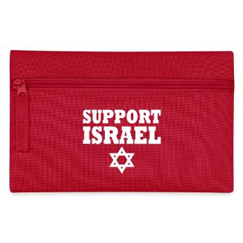 Support israel - Federtasche - Rot - Vorne