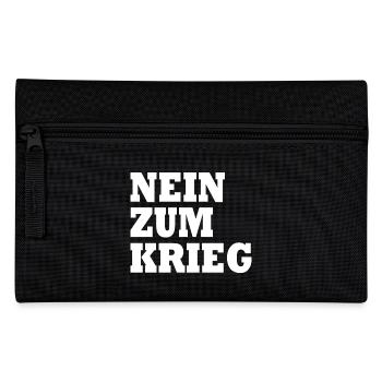 Nein zum krieg - Federtasche - Schwarz - Vorne