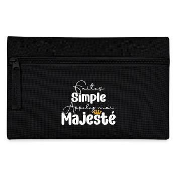 Appelez-moi Majesté pour prétentieux ou vaniteux - Trousse - noir - Devant