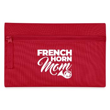 French Horn Mother - Pencil Case - red - Front