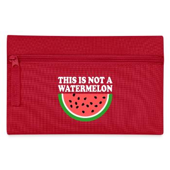 THIS IS NOT A WATERMELON - Pencil Case - red - Front