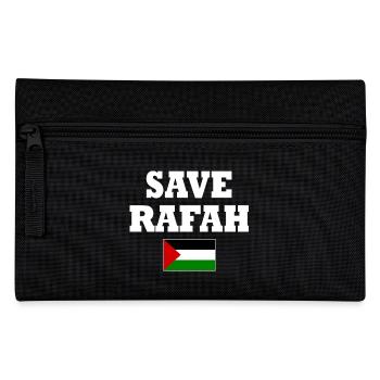 Save rafah - Federtasche - Schwarz - Vorne