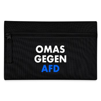 Omas gegen afd - Federtasche - Schwarz - Vorne