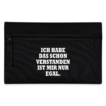 ich habe das schon verstanden ist mir nur egal - Federtasche - Schwarz - Vorne
