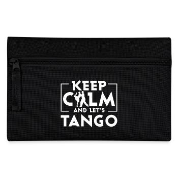 Keep Calm And Let's Tango Tango Dance Latin Music - Federtasche - Schwarz - Vorne