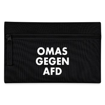 Omas gegen afd - Federtasche - Schwarz - Vorne