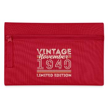 Year of birth November 1940 Birthday November 1940 - Pencil Case - red - Front