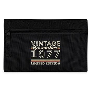 Jahrgang November 1977 Geburtstag November 1977 - Federtasche - Schwarz - Vorne
