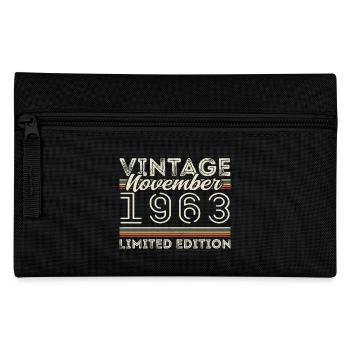Né en novembre 1963 Anniversaire novembre 1963 - Trousse - noir - Devant