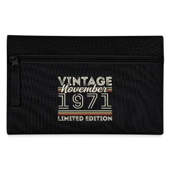 Jahrgang November 1971 Geburtstag November 1971 - Federtasche - Schwarz - Vorne