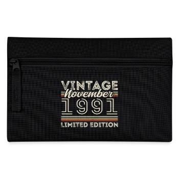 Jahrgang November 1991 Geburtstag November 1991 - Federtasche - Schwarz - Vorne