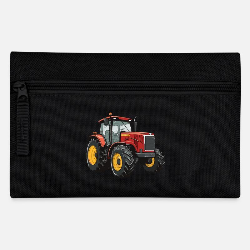 Traktor Symbol - Federtasche - Schwarz