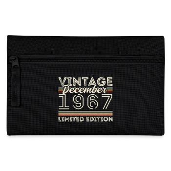 Vintage Décembre 1967 - 58e Anniversaire Décember - Trousse - noir - Devant