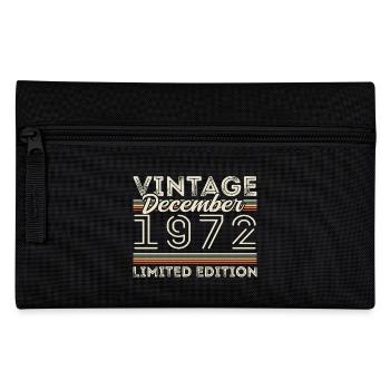 Jahrgang Dezember 1972 - 53. Jubiläum Dezember - Federtasche - Schwarz - Vorne