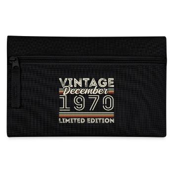 Vintage Décembre 1970 - 55e Anniversaire Décember - Trousse - noir - Devant