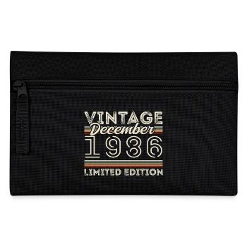 Vintage Décembre 1986 - 39e Anniversaire Décember - Trousse - noir - Devant