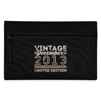 Jahrgang Dezember 2013 - 12. Jubiläum Dezember - Federtasche - Schwarz - Vorne
