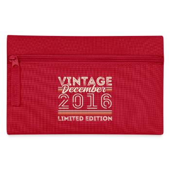 Jahrgang Dezember 2016 - 9. Jubiläum Dezember - Federtasche - Rot - Vorne