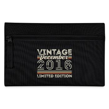 Jahrgang Dezember 2016 - 9. Jubiläum Dezember - Federtasche - Schwarz - Vorne