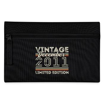 Jahrgang Dezember 2011 - 14. Jubiläum Dezember - Federtasche - Schwarz - Vorne