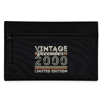 Vintage December 2000 - 25th Anniversary December - Pencil Case - black - Front
