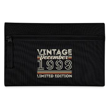 Vintage December 1998 - 27th Anniversary December - Pencil Case - black - Front