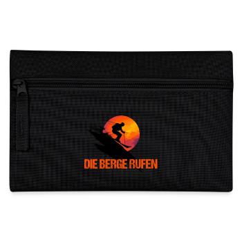Die Berge rufen - Federtasche - Schwarz - Vorne