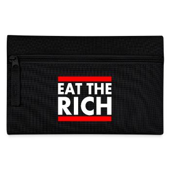 Eat the rich - Federtasche - Schwarz - Vorne