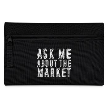 Ask Me About The Market 3 - Federtasche - Schwarz - Vorne