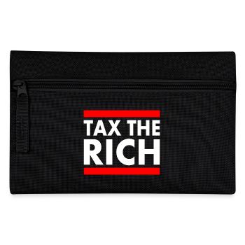 Tax the rich - Federtasche - Schwarz - Vorne