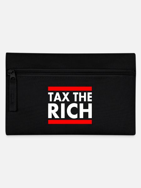 Tax the rich - Federtasche - Schwarz