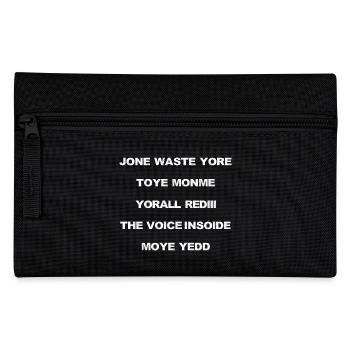 JONE WASTE YORE TOYE MONME YORALL REDIII THE VOICE - Federtasche - Schwarz - Vorne