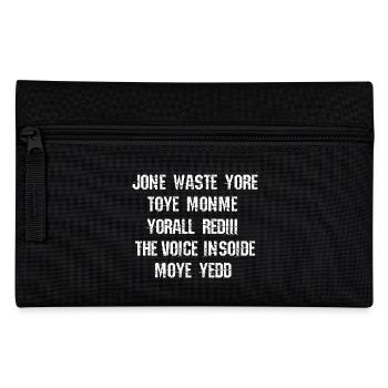 JONE WASTE YORE TOYE MONME YORALL REDIII THE VOICE - Federtasche - Schwarz - Vorne