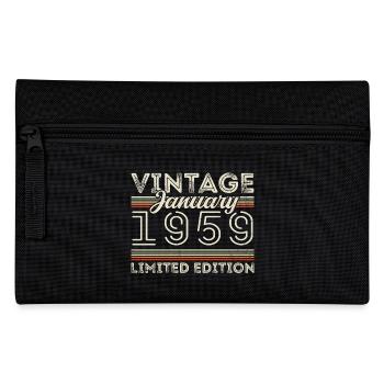 Januar 1959 Jahrgang 1959 - Geburtstag Januar 1959 - Federtasche - Schwarz - Vorne