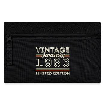 Janvier 1963 Né en 1963 - Date de naissance Janvier 1963 - Trousse - noir - Devant