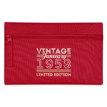 Janvier 1958 Né en 1958 - Anniversaire Janvier 1958 - Trousse - rouge - Devant