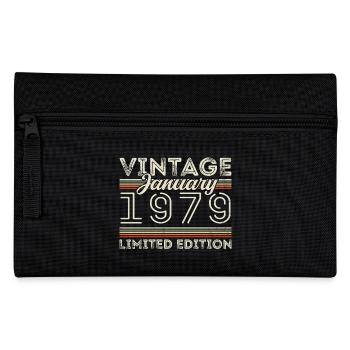 January 1979 Born in 1979 - Birthday January 1979 - Pencil Case - black - Front